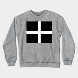 Flag of Cornwall, St. Piran's Flag Crewneck Sweatshirt